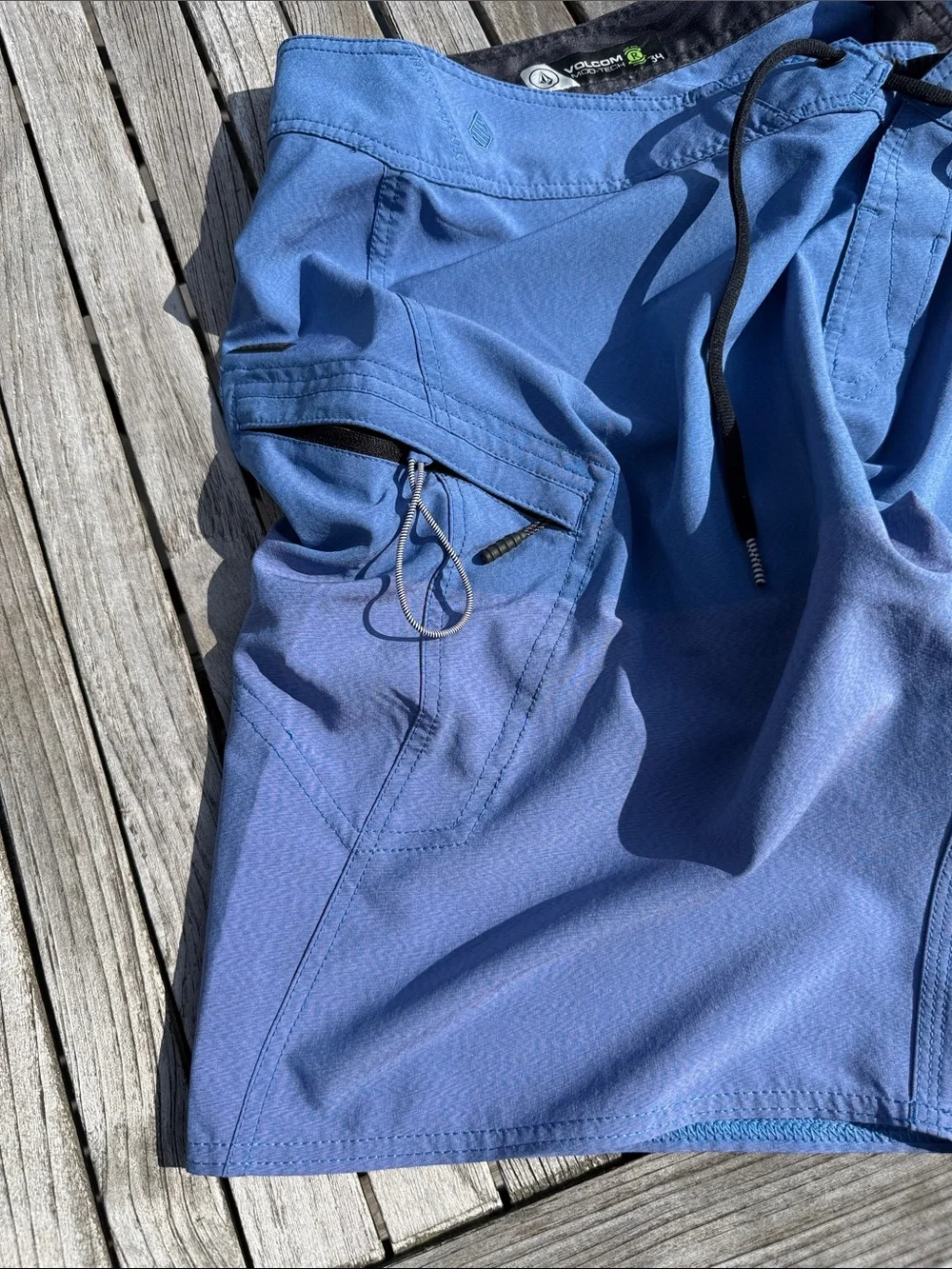 Volcom drawstring fabric